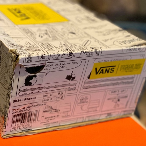 Vans Sk8-Hi Reissue X Peanuts Skate Shoes Joe Cool - Picture 8 of 8